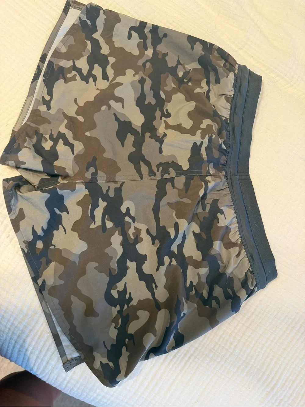Men's Camo Swim Trunks in Black & Brown - ON